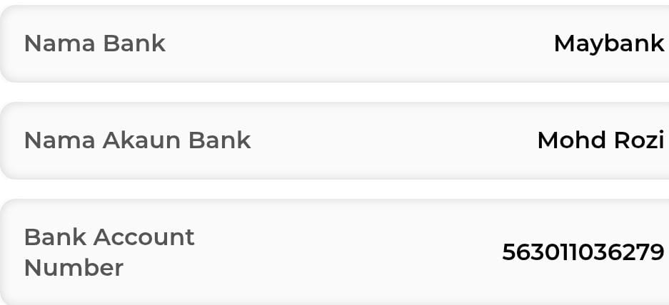 Maklumat Akaun Bank Maybank
